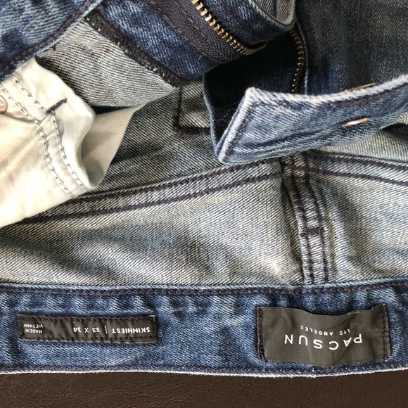PacSun Blue Men’s Skinniest Jeans - Picture 2 of 3